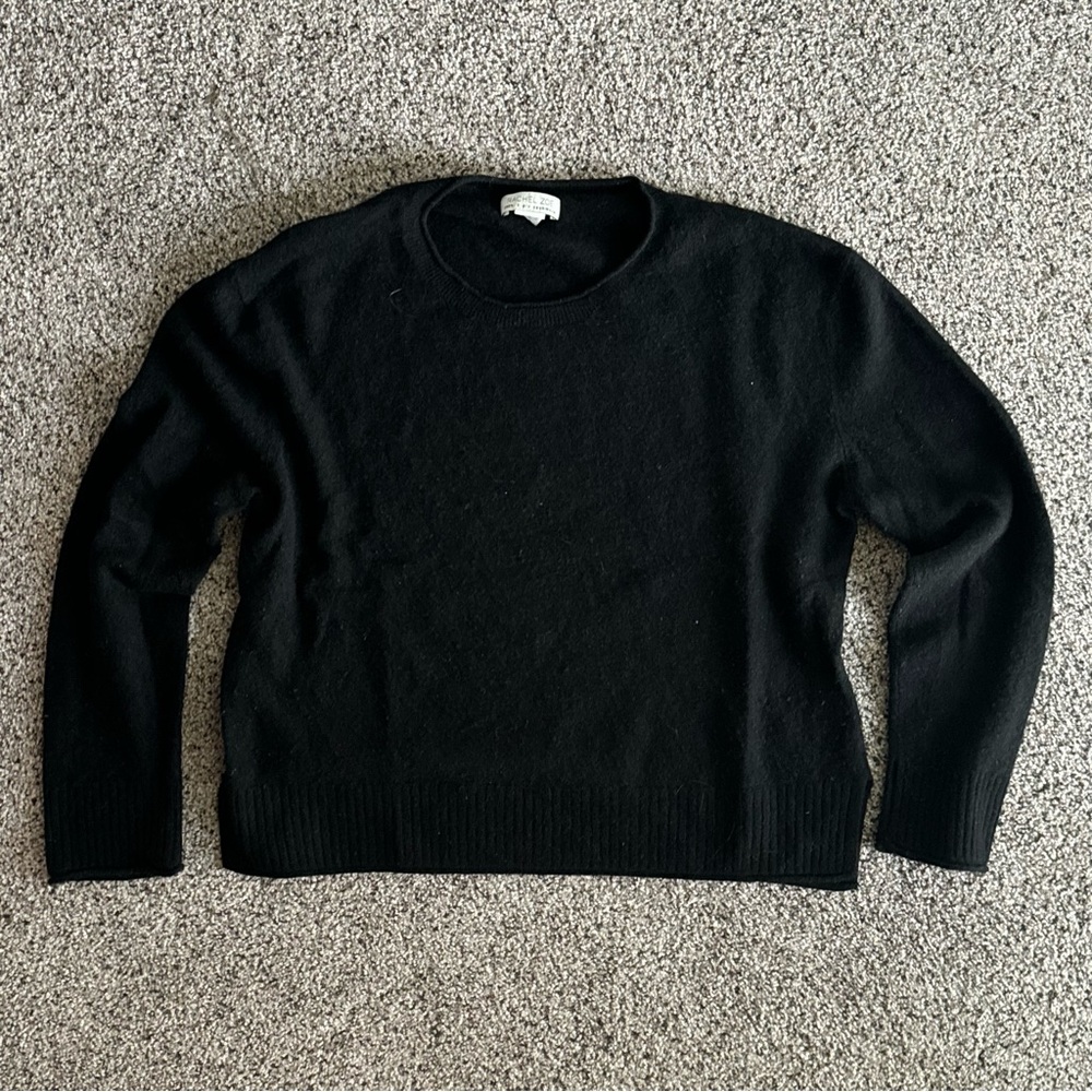 RACHEL Rachel Roy Men's Black Crewneck Sweater